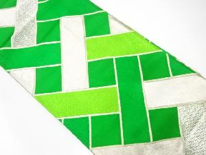 アンティーク　籠目模様織り出し袋帯（材料）